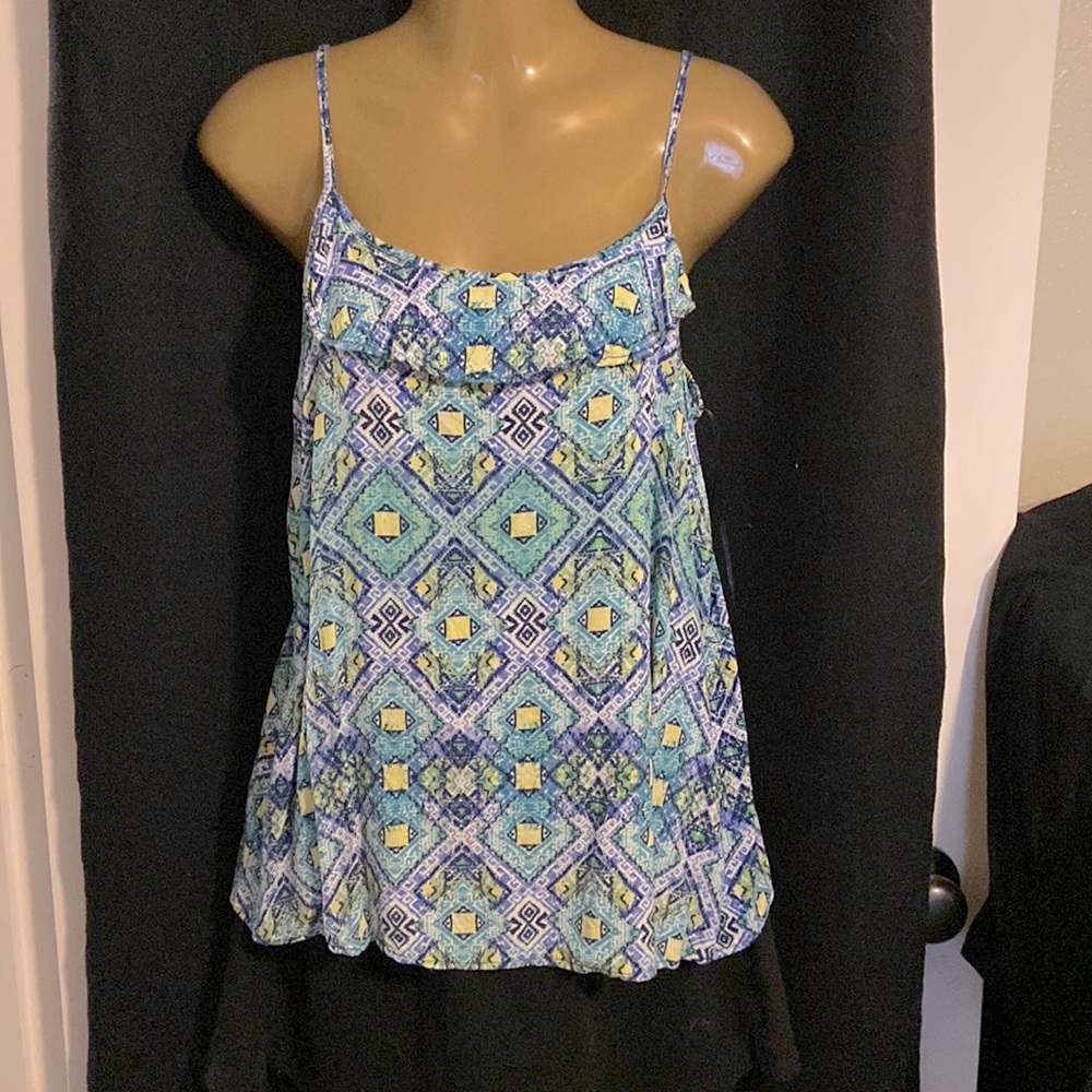 Pink Rose 🌹 rayon spaghetti adjustable straps rayon blouse